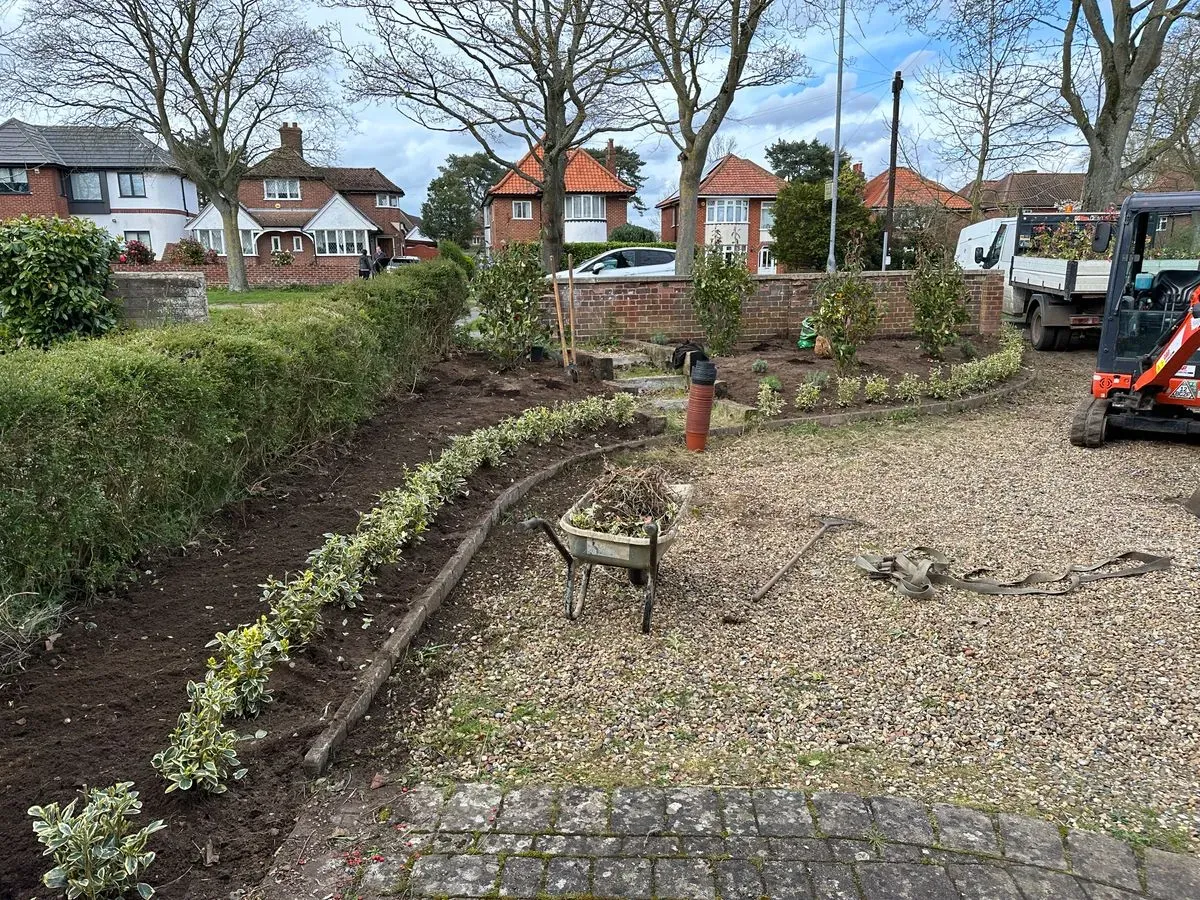 Landscaping project in Norfolk by Hilton & Green Landscaping