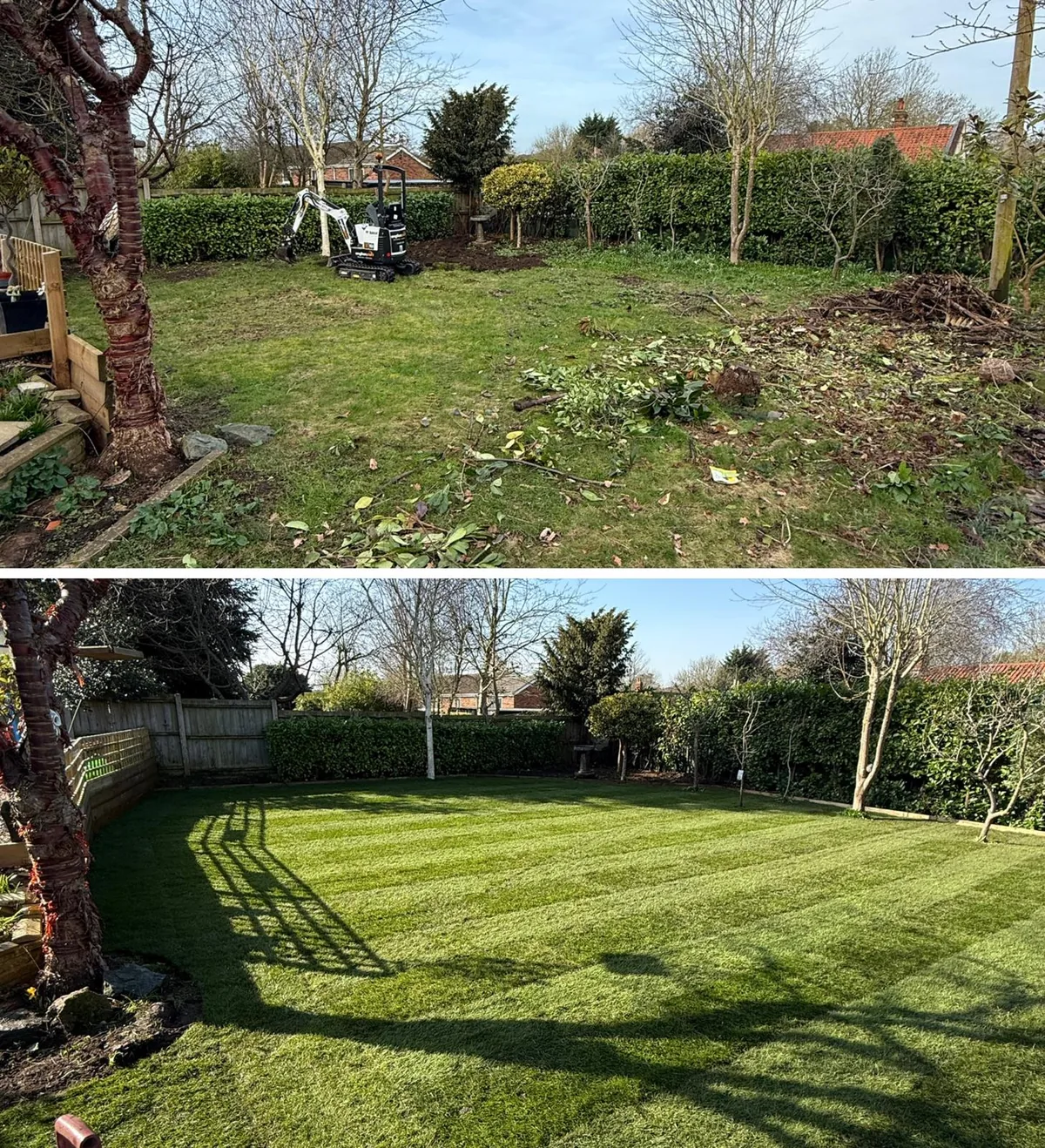 Lawn laying and turfing in Norfolk by Hilton & Green Landscaping